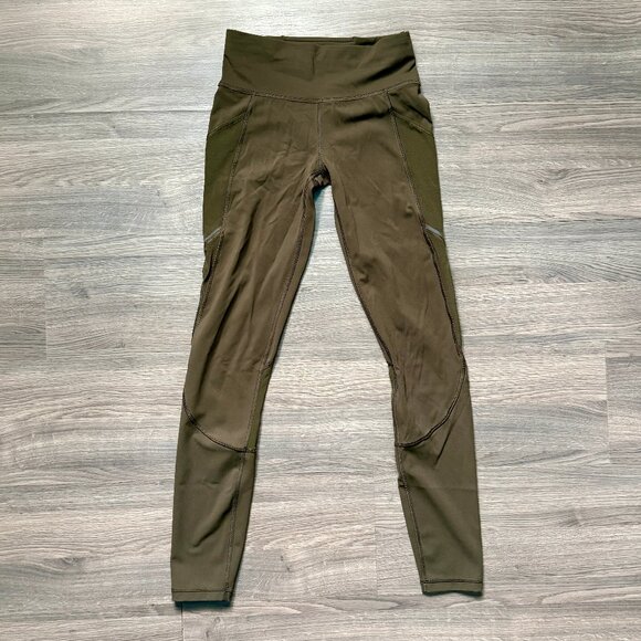 Lululemon Women's Miles Ahead Tight 28" Leggings - Dark Olive - Picture 3 of 6